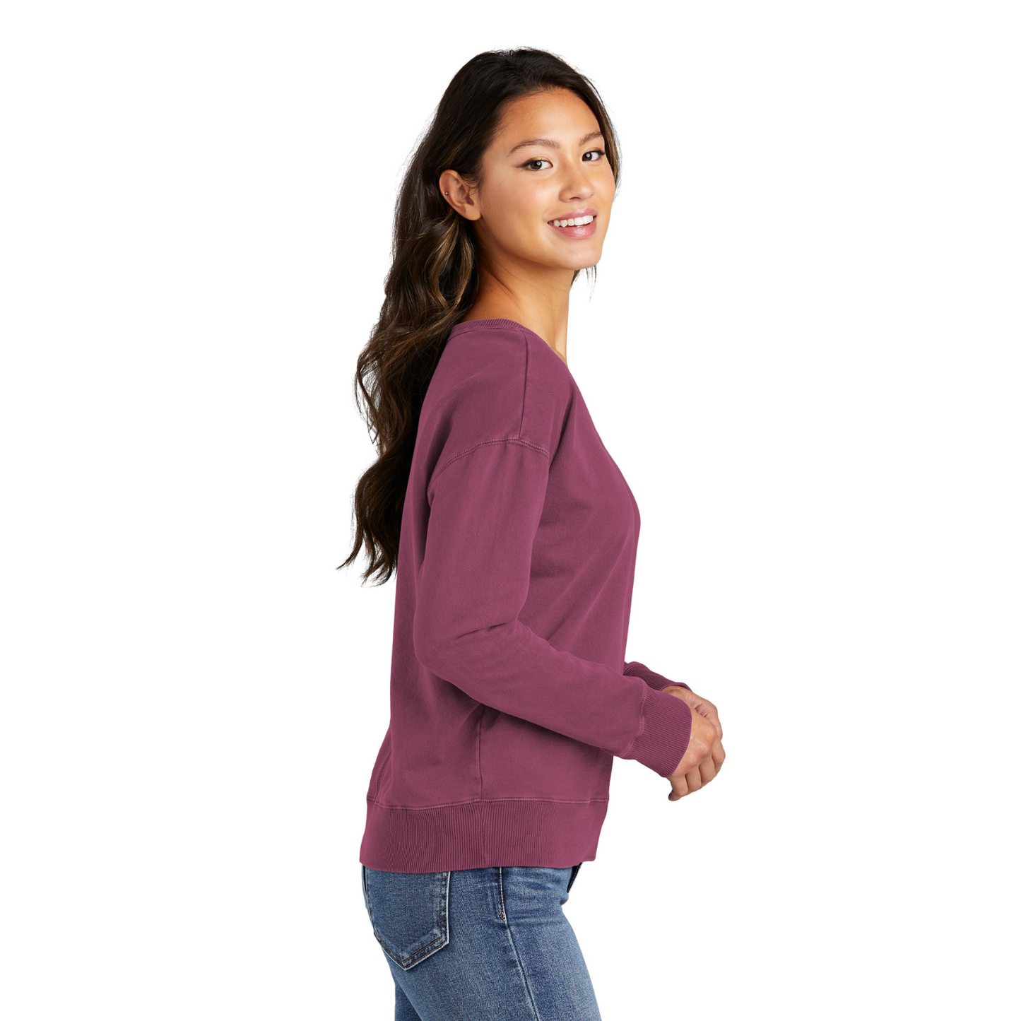 Ladies' Beach Wash V-Neck Sweatshirt