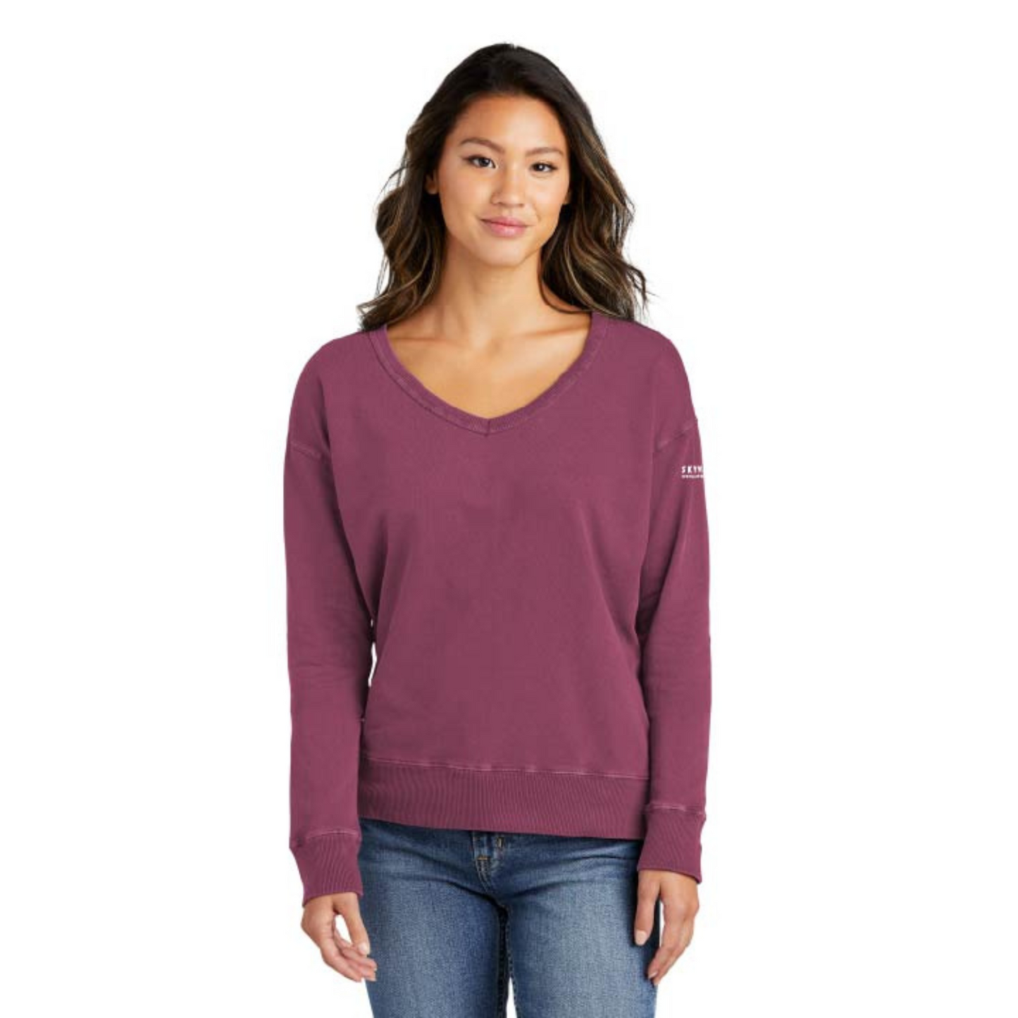 Ladies' Beach Wash V-Neck Sweatshirt