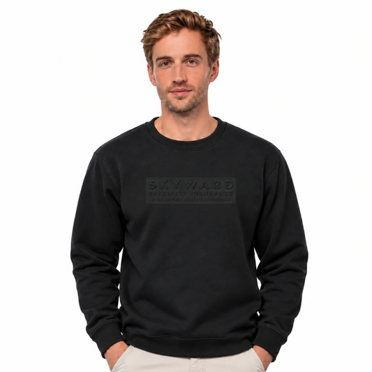 Unisex Black Crewneck Sweatshirt