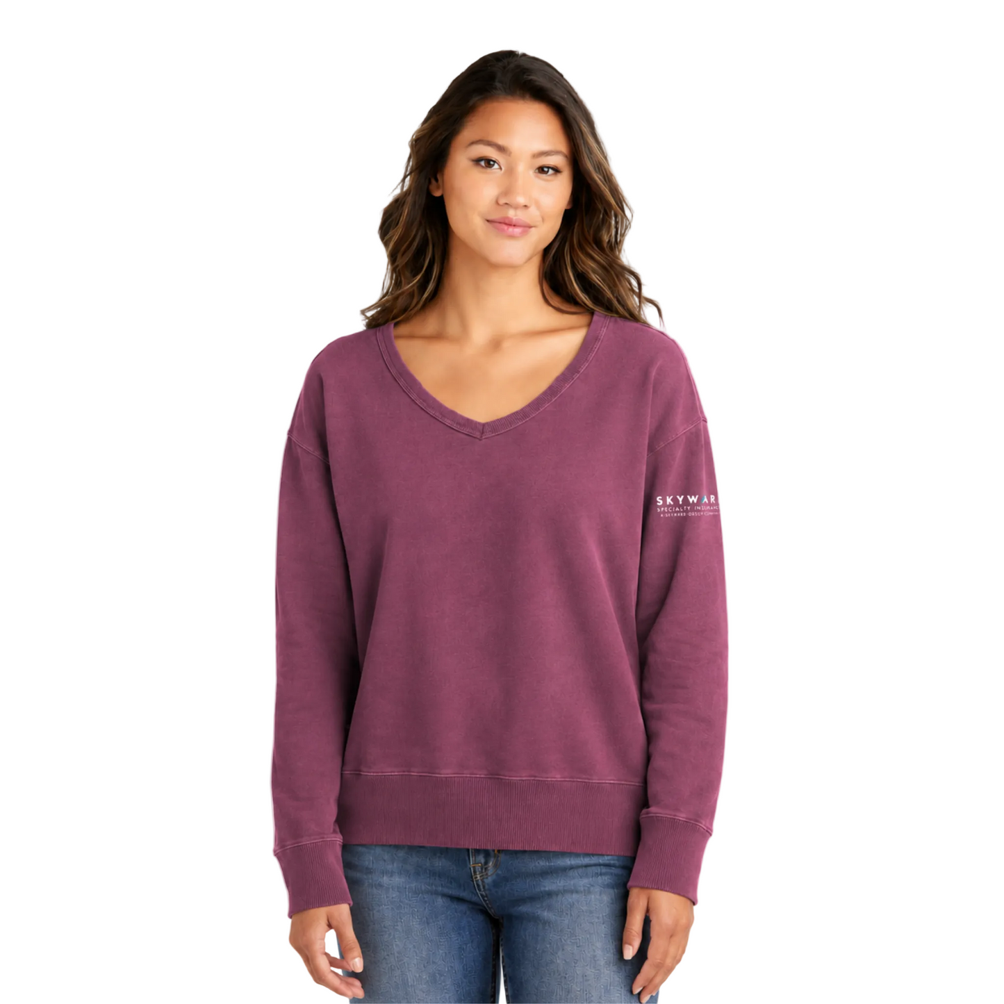 Ladies' Beach Wash V-Neck Sweatshirt