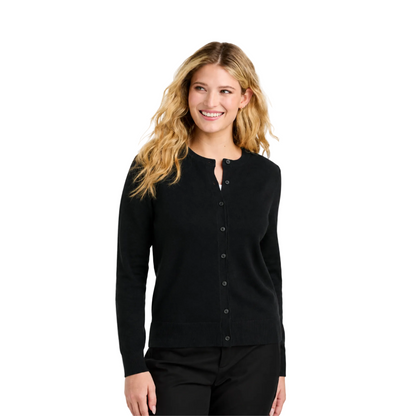 Women's Easy Care Crewneck Cardigan Sweater