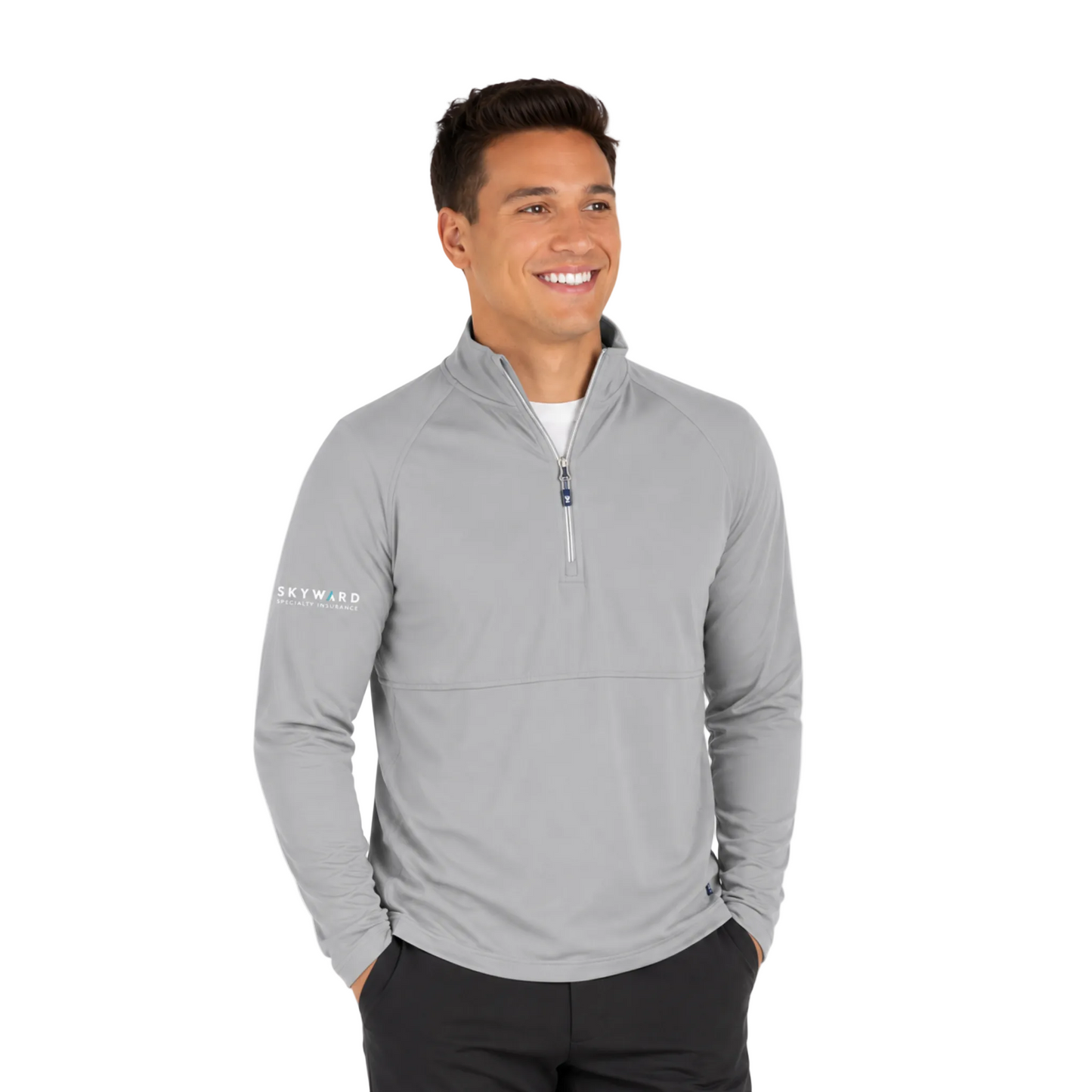 Cutter & Buck Eco Knit Hybrid Mens Quarter Zip